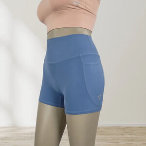 Pedigree eMPWR Women High-Waist Workout Shorts | Dual Pockets | No Front Seam